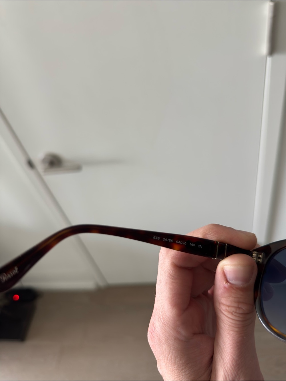 Persol 649 Tortoiseshell Frame Sunglasses with Dark Gradient Lenses. - Picture 6 of 9